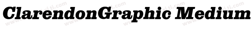 ClarendonGraphic Medium字体转换